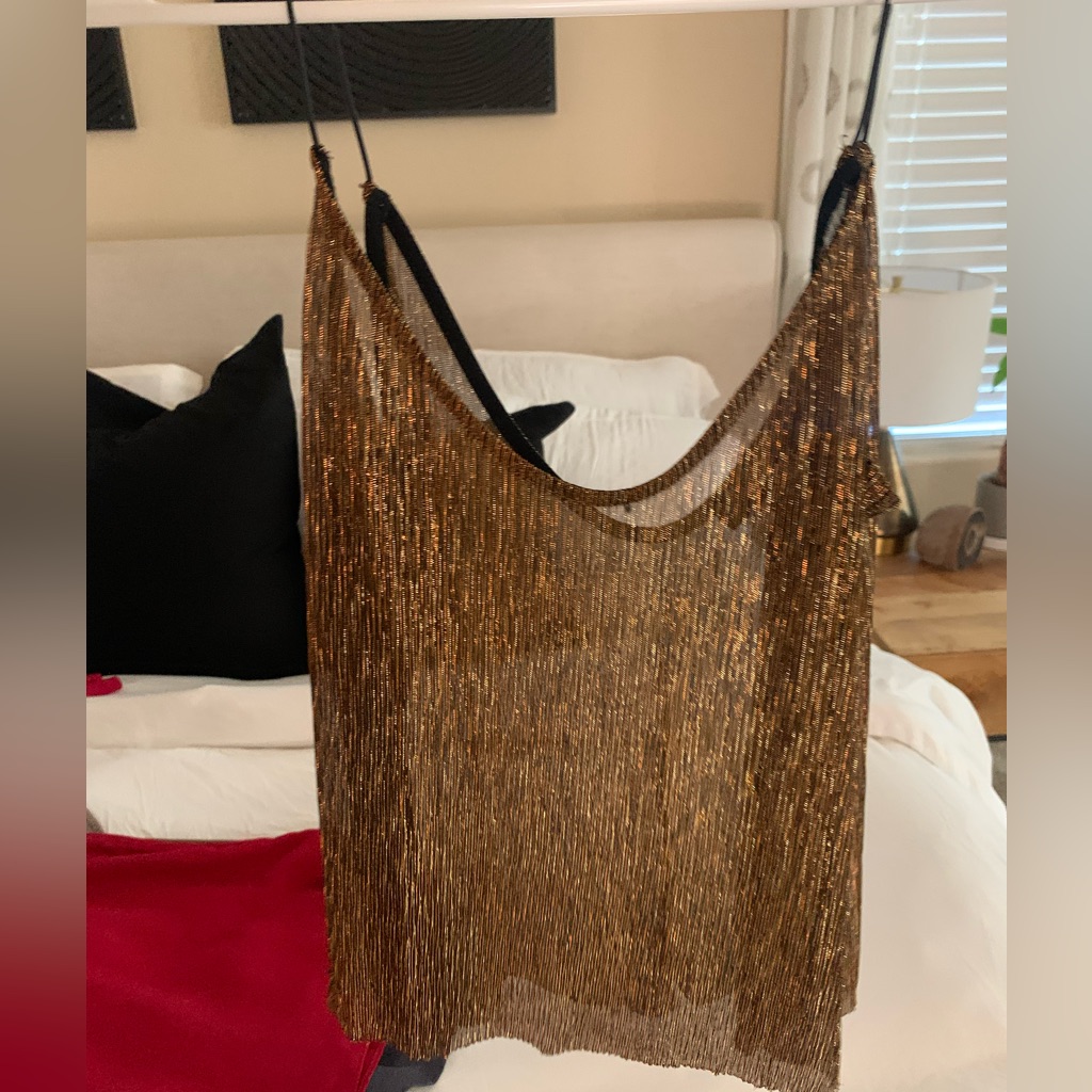 Gold Sparkly Top